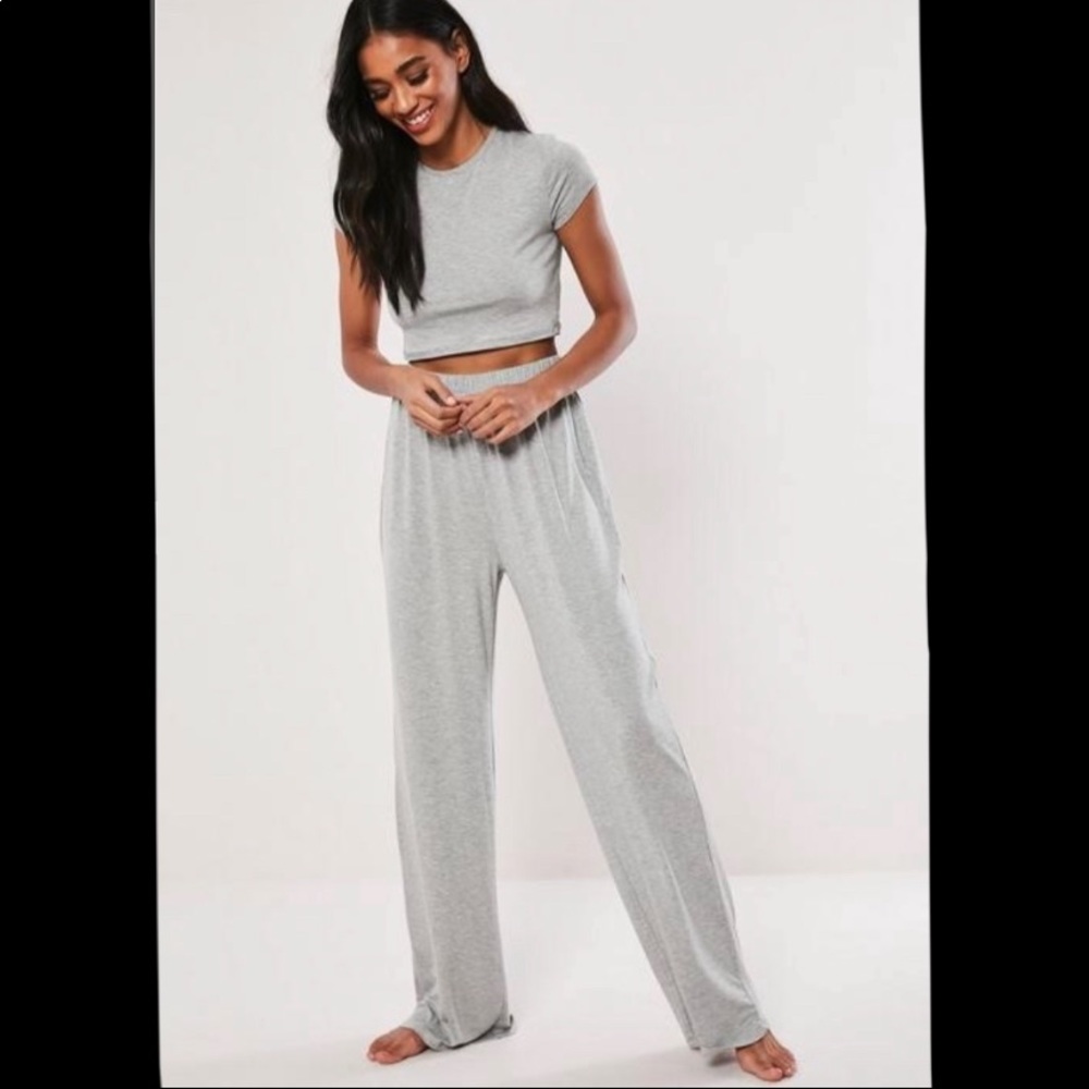 Missguided wide leg pants set NWT